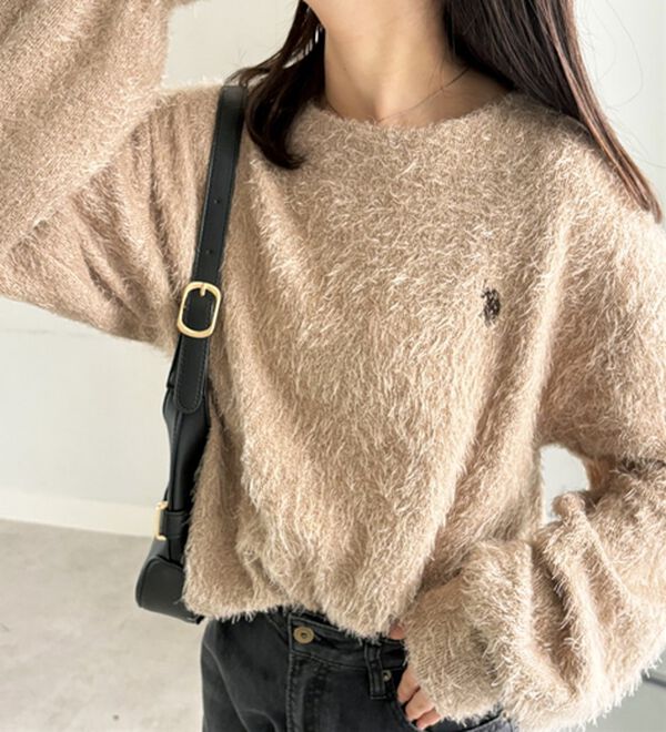 GeeRA（ジーラ）の「【U.S. POLO ASSN.】シャギーニットソートップス（ニット・セーター）」｜詳細画像