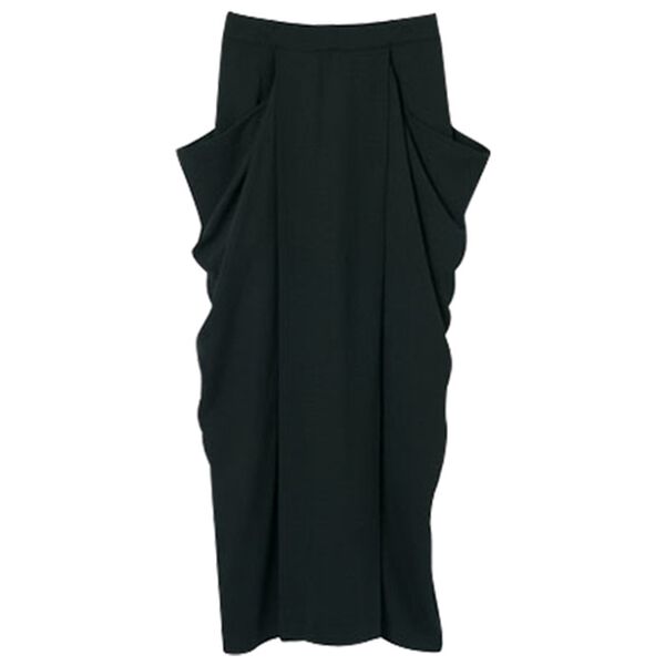 RANAN（ラナン）の「麻調素材ポケットデザインスカート（ロングスカート）」｜詳細画像