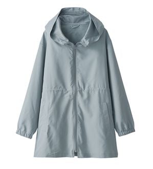 BELLUNA（ベルーナ）の「はっ水加工ドロスト使い軽量パーカー（その他ジャケット）」｜サックス