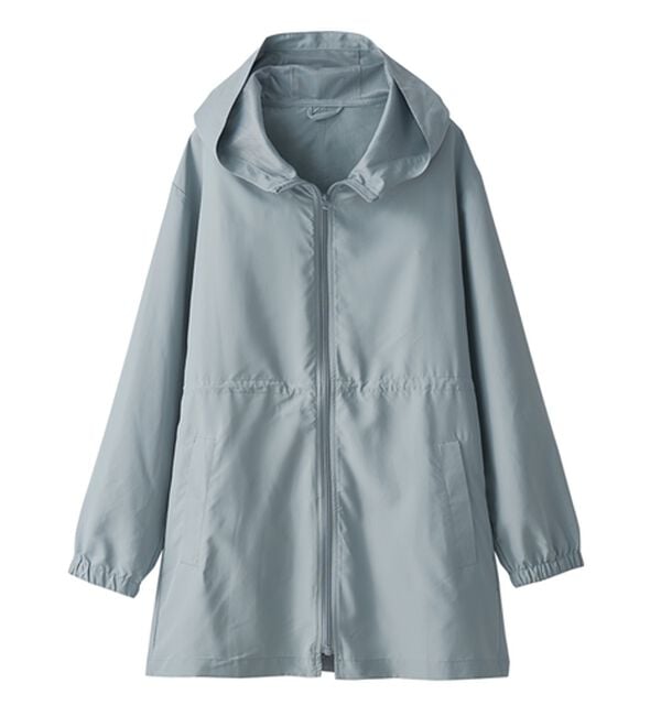 BELLUNA（ベルーナ）の「はっ水加工ドロスト使い軽量パーカー（その他ジャケット）」｜サックス