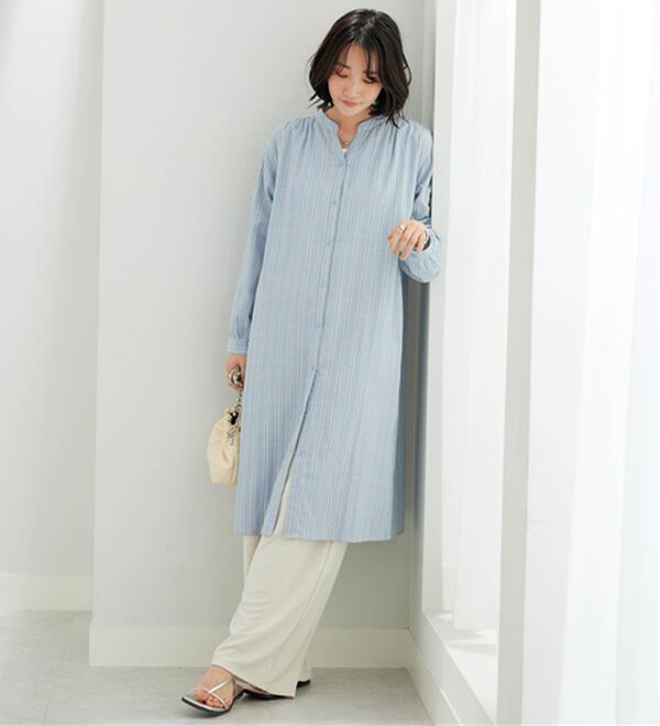 BELLUNA（ベルーナ）の「綿100％ダブルガーゼ素材ワンピース（その他ワンピース）」｜詳細画像