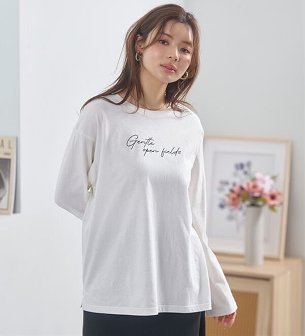 BELLUNA（ベルーナ）の「よれない！大人の長袖Ｔシャツ（カットソー）」｜詳細画像