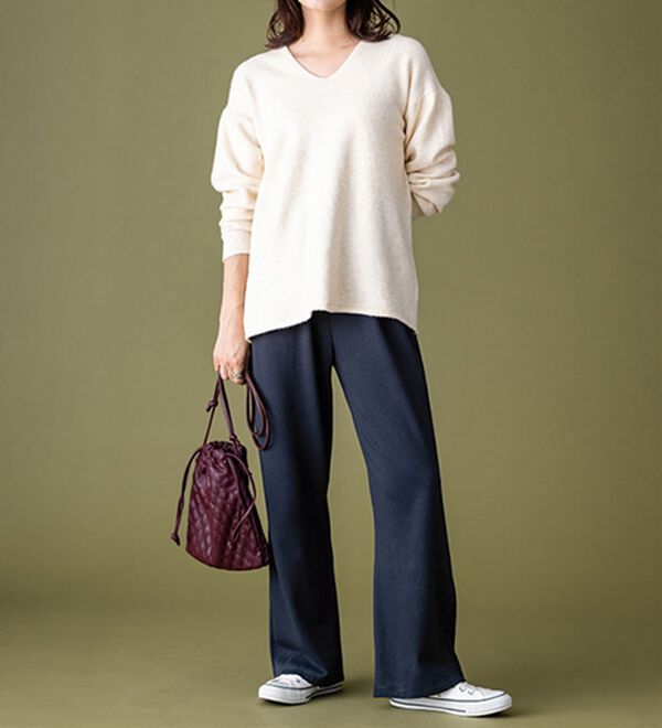 BELLUNA（ベルーナ）の「【メルティポンチ】イージーパンツ（フルレングスパンツ）」｜詳細画像