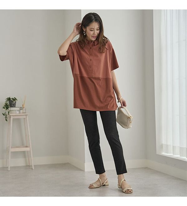 BELLUNA（ベルーナ）の「ひんやり冷感！新デニム調レギンス（スパッツ・レギンス）」｜詳細画像