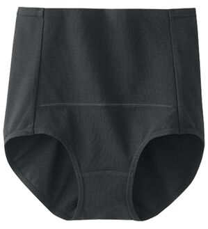 LAVIENNE（ラヴィエンヌ）の「綿９５％のお腹お尻すっぽりショーツ（ショーツ）」｜ブラック