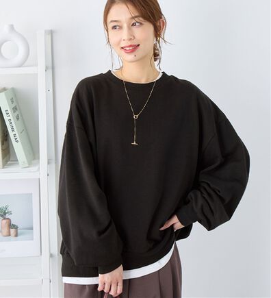 Viola e Viola（ヴィオラ エ ヴィオラ）の「袖ボリューム裏毛スウェットトップス（カットソー）」