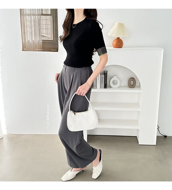 GeeRA（ジーラ）の「『ドラマ着用商品』 袖口シアーリブニット（ニット・セーター）」｜詳細画像