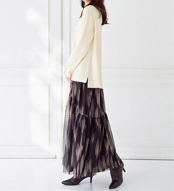 BELLUNA（ベルーナ）の「もちもち袖ボタンニットプルオーバー（ニット・セーター）」｜詳細画像