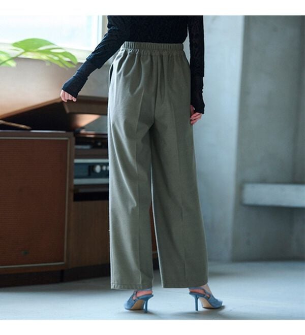 RANAN（ラナン）の「キレイ見え！防風ワイドパンツ（フルレングスパンツ）」｜詳細画像