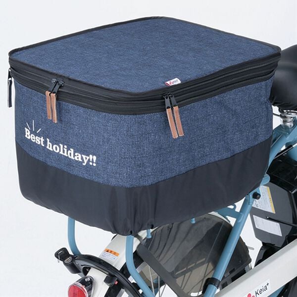 「デニム柄２段式カゴカバー（その他日用品・趣味雑貨）」｜詳細画像
