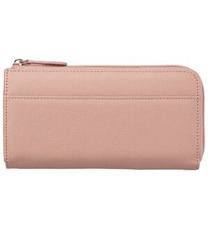 「牛革小銭スッキリ長財布（財布・パスケース）」｜ピンク