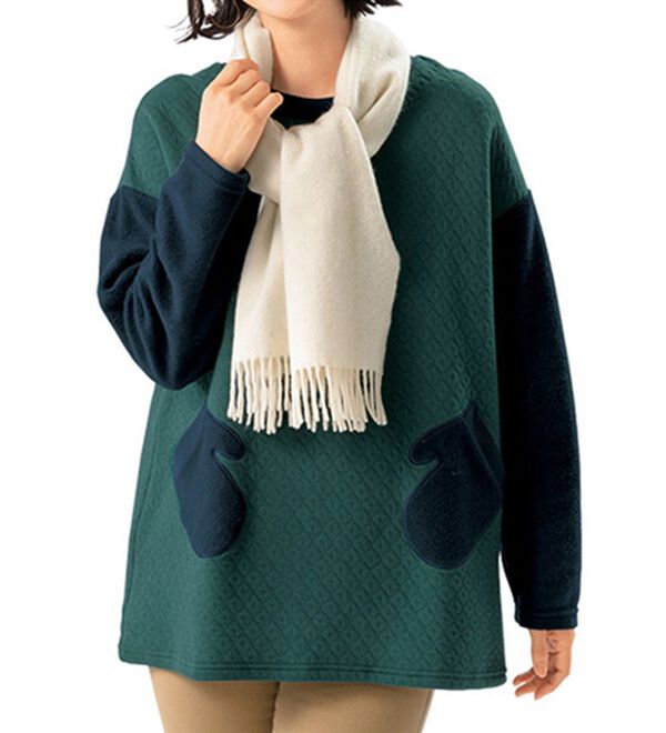 ルフラン（ルフラン）の「【２色組】ほっこり可愛いてぶくろプルオーバー＜テロット＞（カットソー）」｜詳細画像