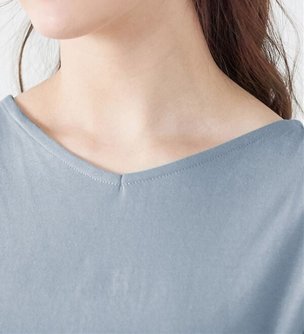 alotta（アロッタ）の「【接触冷感】バックシフォン切替チュニック（チュニック）」｜詳細画像