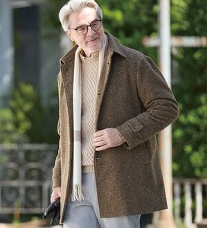 「＜コムルヴァン・オム＞スライバーウールブレンドコート（メンズコート）」｜詳細画像