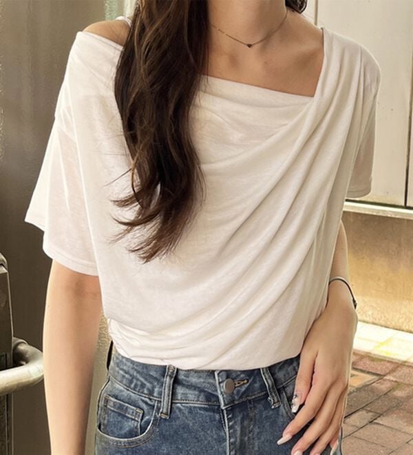 GeeRA（ジーラ）の「スラブシアーオフショルトップス（カットソー）」｜詳細画像