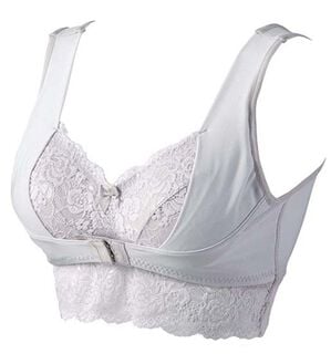 YU'NOW（ユナウ）の「美乳ナイトケアのおやすみブラ（ブラジャー）」｜ライトグレー