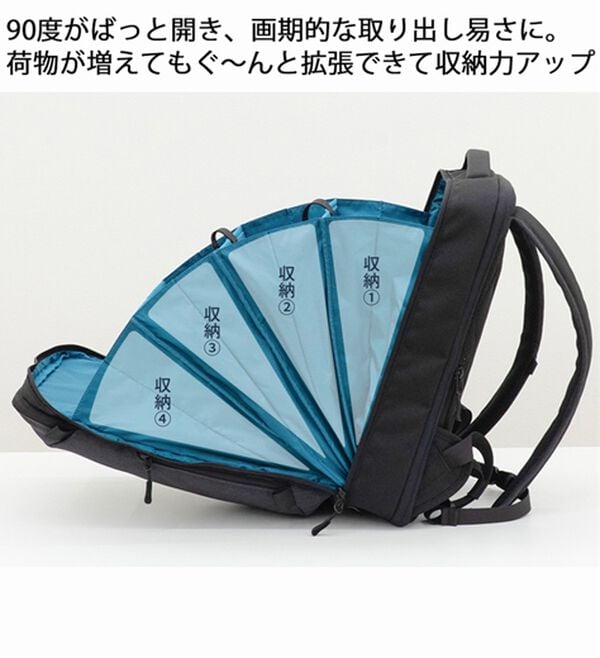 「飛び出す収納と拡張機能のスマートリュック（その他メンズバッグ）」｜詳細画像