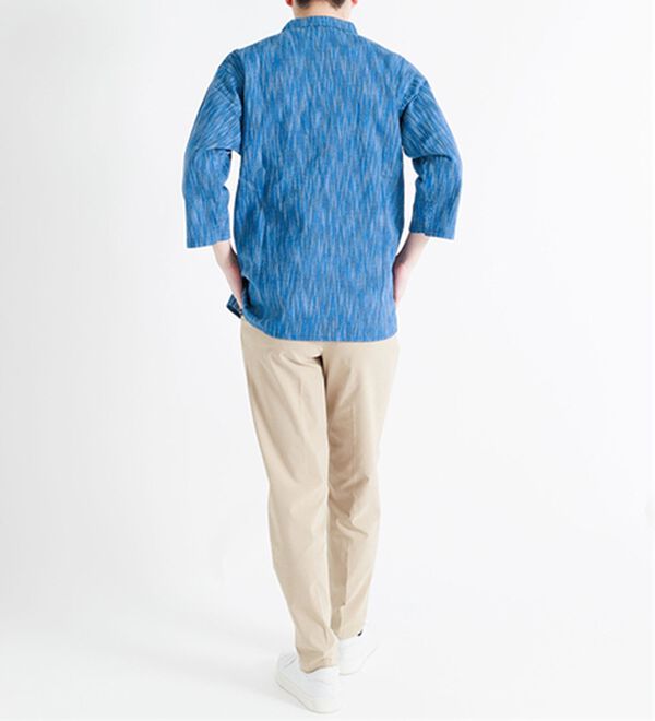 「ざっくり木綿のゆったりリラックスシャツ（メンズシャツ）」｜詳細画像