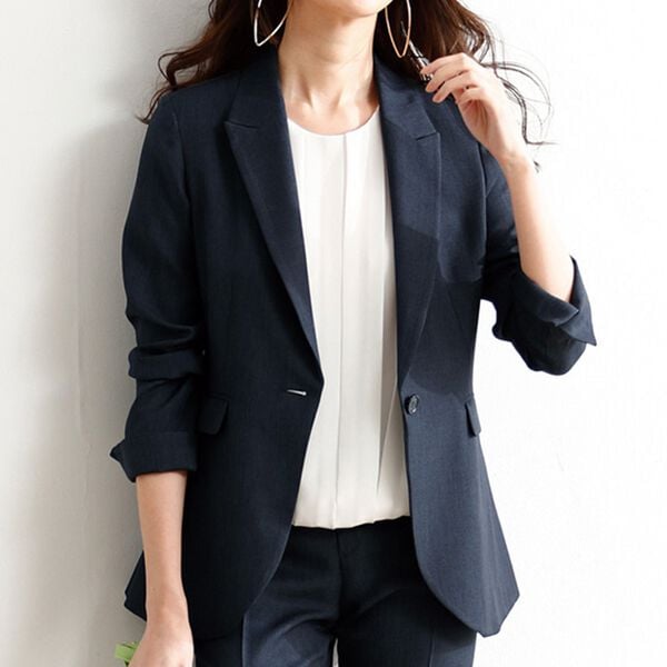 RANAN（ラナン）の「洗える！ピークドラペルジャケット（テーラードジャケット）」｜詳細画像