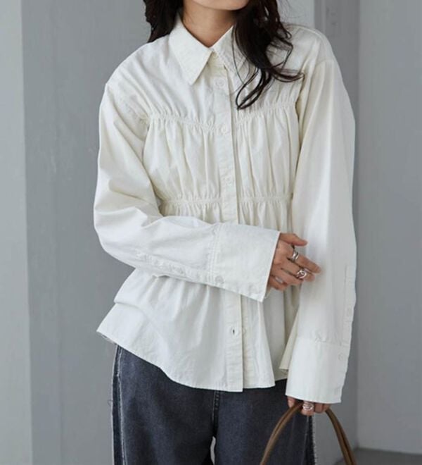 RANAN（ラナン）の「ライトデニムシャーリングデザインシャツブルー（シャツ）」｜詳細画像