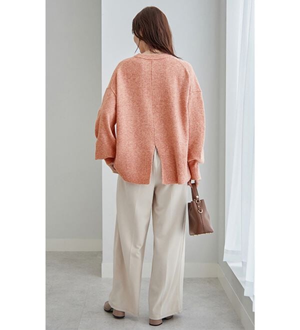 GeeRA（ジーラ）の「ゆるっと柔らか！袖ボリュームメランジニット（ニット・セーター）」｜詳細画像