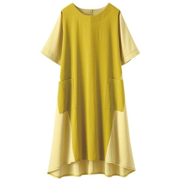 BELLUNA（ベルーナ）の「ストライプ切替ポケット付ワンピース（その他ワンピース）」｜詳細画像