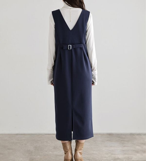 Pierrot（ピエロ）の「ペアスキンベロアジャンパースカート（ジャンパースカート）」｜詳細画像