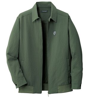 「＜ダンロップ・リファインド＞接触冷感サッカーブルゾン（メンズブルゾン）」｜カーキ