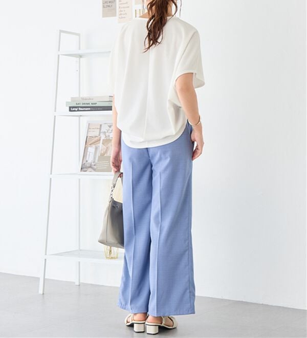 alotta（アロッタ）の「着痩せが叶うドルマンスリーブきれいめカットソー（カットソー）」｜詳細画像