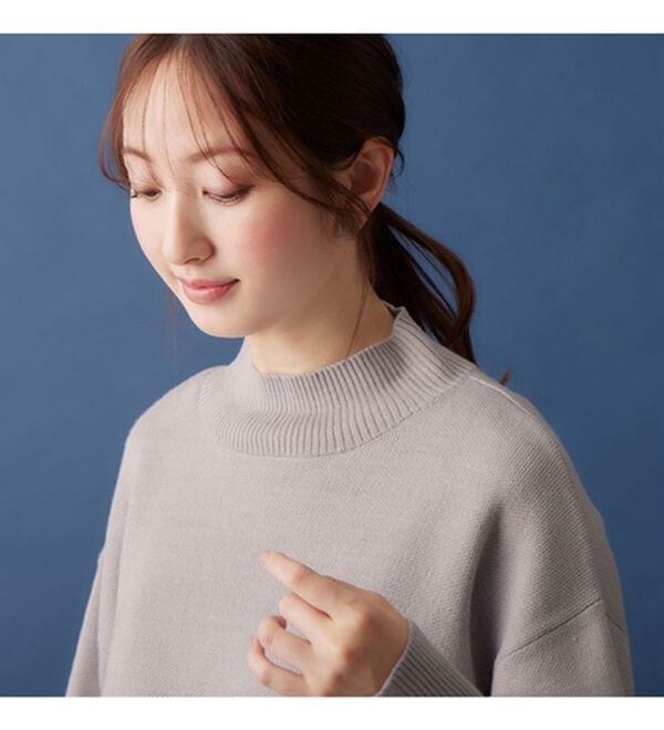 alotta（アロッタ）の「パール調ボタンニット＆キャミワンピース（アンサンブル）」｜詳細画像