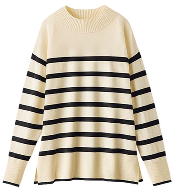 BELLUNA（ベルーナ）の「もちもち素材ハイネックニットプルオーバー（ニット・セーター）」｜詳細画像