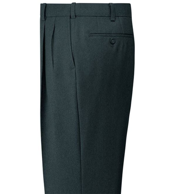 「裾上げ済コンビネーションスラックス　暖か裏地付（メンズスラックス）」｜チャコールグレー(無地)