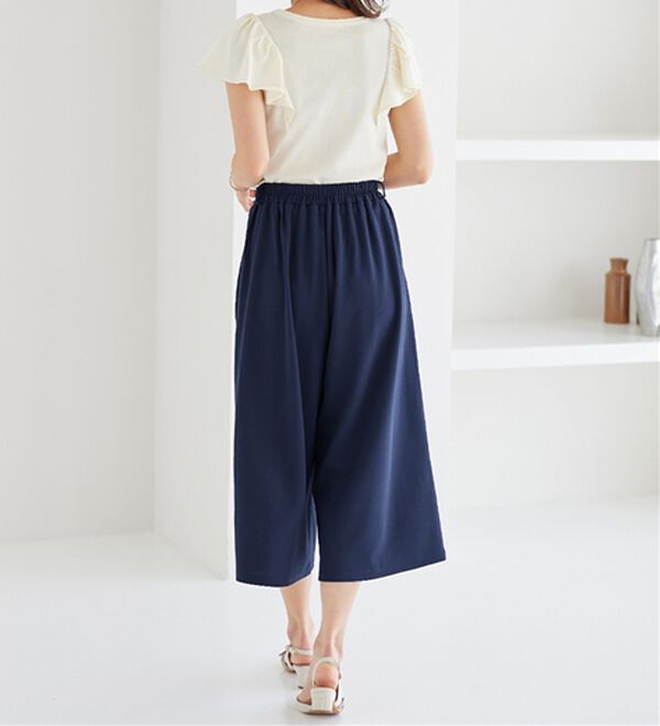 alotta（アロッタ）の「【４つの機能付】ひんやりドレープパンツ（ワイドパンツ・ガウチョ）」｜詳細画像