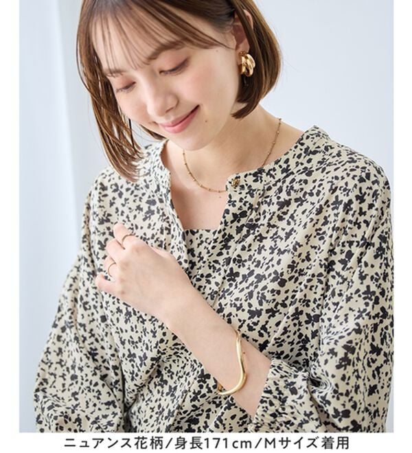 Viola e Viola（ヴィオラ エ ヴィオラ）の「さらさらＥＡＳＹ　２ＷＡＹ衿デザインブラウス（ブラウス）」｜詳細画像