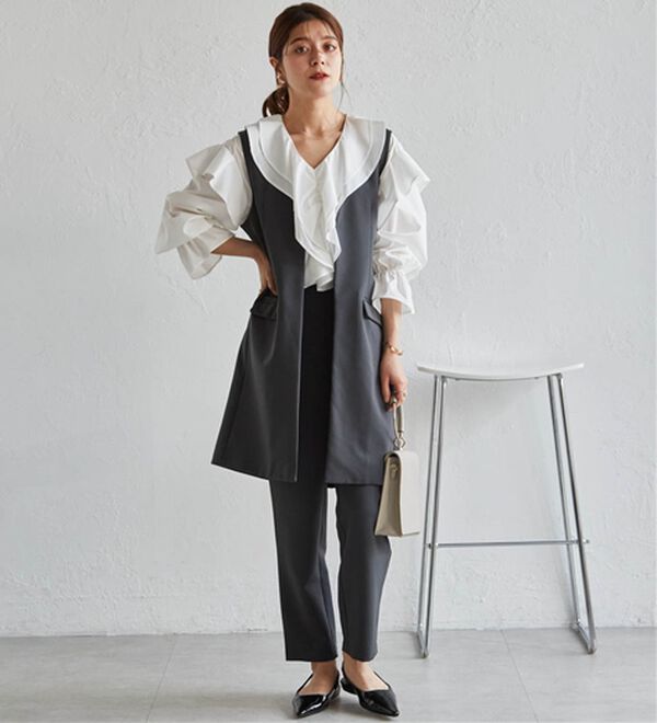 2点セット＞ロングジレセットアップ - ベルーナ【公式】