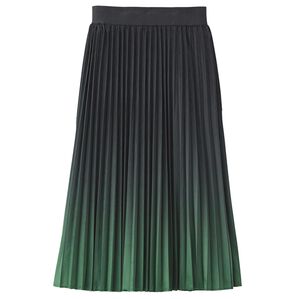 RANAN（ラナン）の「ベロア素材グラデーションプリントスカート（ロングスカート）」｜グリーン系