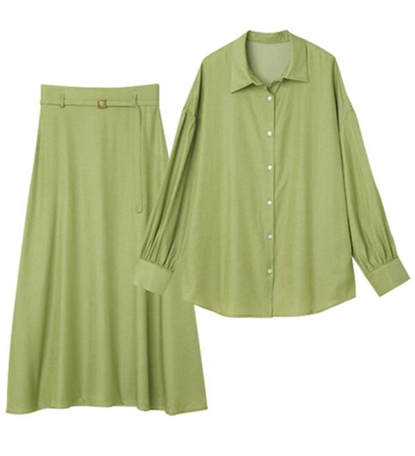 RANAN（ラナン）の「カラーシャンブレーセットアップ（セットアップ）」｜詳細画像