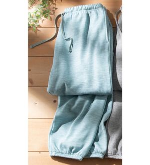 「やっと出会えた！綿１００％裏起毛パジャマパンツ（メンズルームウェア）」｜杢グリーン