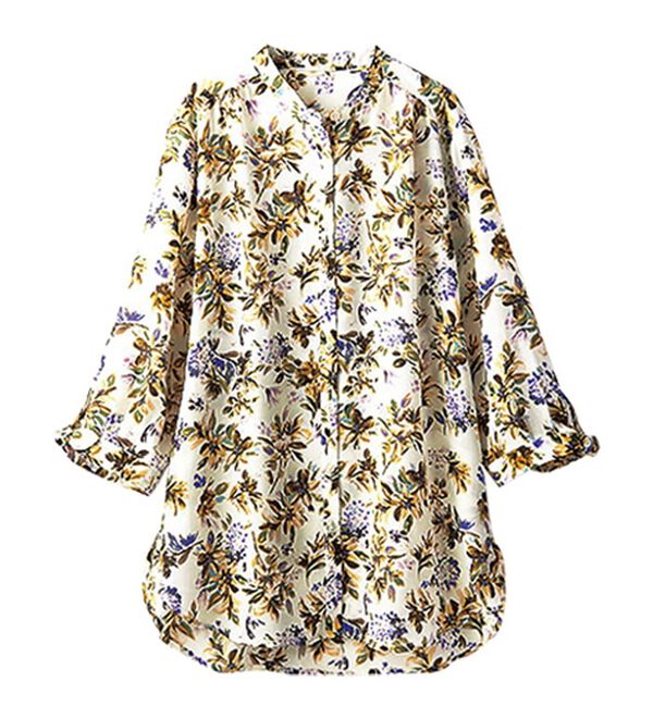 BELLUNA（ベルーナ）の「涼感やわらか袖リボンシャツチュニック（チュニック）」｜詳細画像