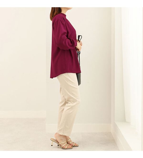 BELLUNA（ベルーナ）の「衿フリルデザインブラウス（ブラウス）」｜詳細画像