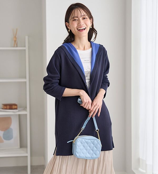 BELLUNA（ベルーナ）の「なめらかテンセル（ＴＭ）繊維混配色コーディガン（その他カーディガン）」｜詳細画像