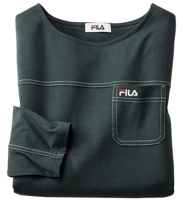 ルフラン（ルフラン）の「【３色組】＜ＦＩＬＡ＞ステッチデザインＴシャツ（カットソー）」｜詳細画像