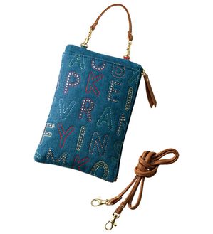 BELLUNA（ベルーナ）の「ラインストーンアルファベットショルダー（その他バッグ）」｜ブルー