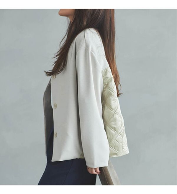 RANAN（ラナン）の「異素材使いブルゾン（ブルゾン）」｜詳細画像