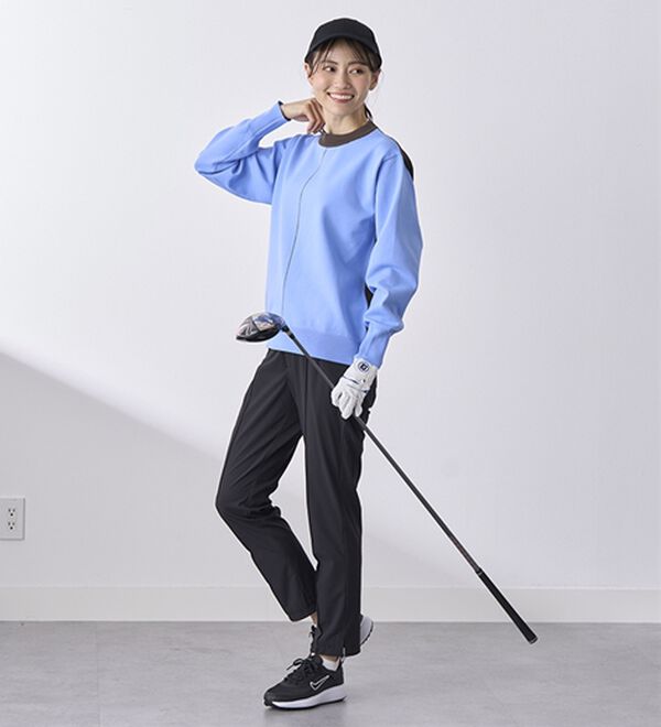 BELLUNA（ベルーナ）の「配色ラインニットプルオーバー（ニット・セーター）」｜詳細画像