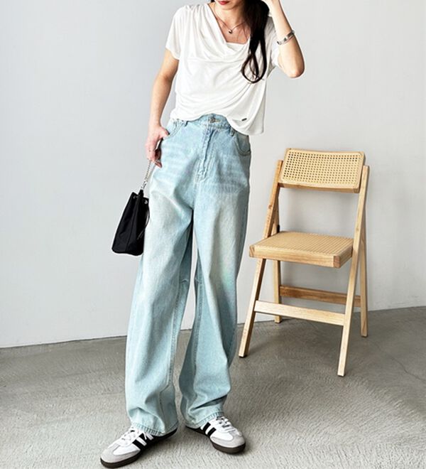 GeeRA（ジーラ）の「美脚魅せカーブデニム（フルレングスパンツ）」｜詳細画像