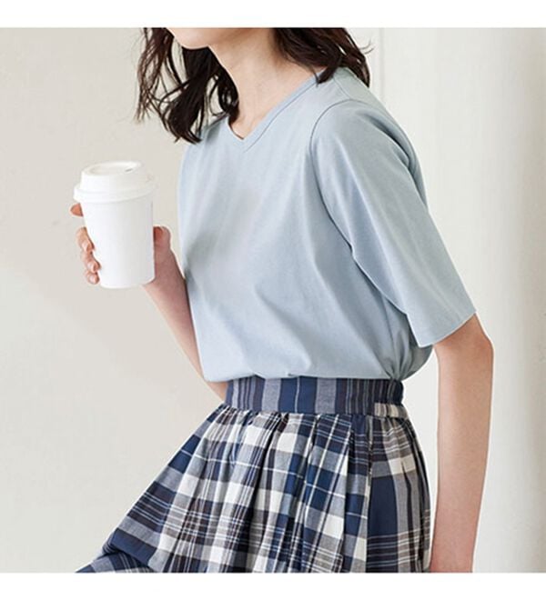 BELLUNA（ベルーナ）の「綿１００％抗菌防臭汗ジミ対策プルオーバー（カットソー）」｜詳細画像