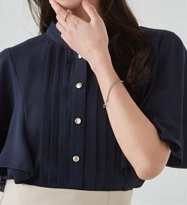 RANAN（ラナン）の「【新色追加】ひんやり！ピンタックフレアー袖ブラウス（ブラウス）」｜詳細画像