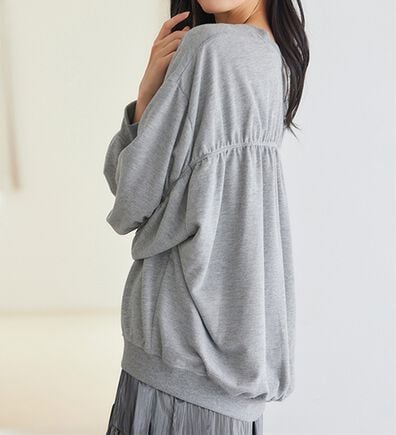 RANAN（ラナン）の「バックギャザーデザインスウェット（カットソー）」