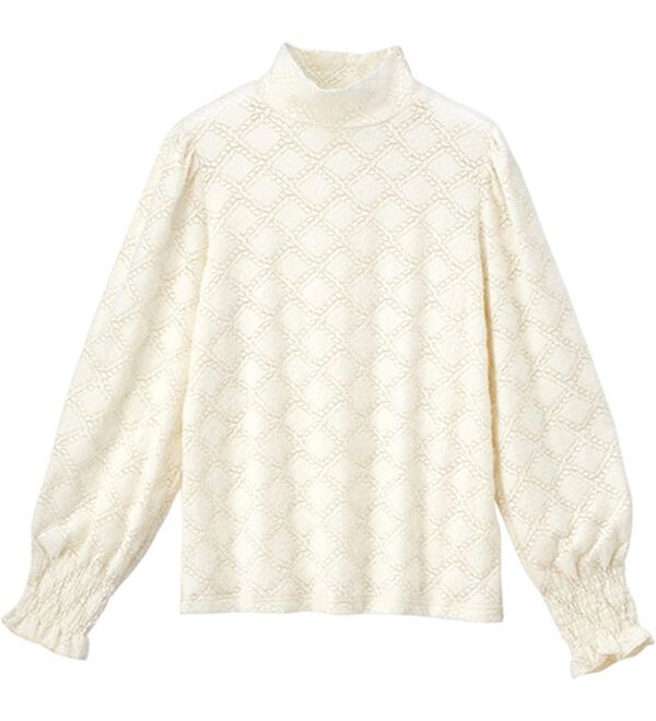 RANAN（ラナン）の「ハイネックカットレースブラウス（ブラウス）」｜詳細画像